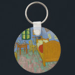 Llavero Pintura de dormitorio Vincent Van Gogh<br><div class="desc">Pintura de obra maestra Van Gogh - Esta pintura de Vincent van Gogh llamada The Bedroom es una pintura de su habitación de 1889,  en el Instituto de Arte de Chicago. Era su dormitorio en Arles,  Francia,  que decoró y creó este cuadro de su dormitorio.</div>