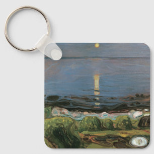 Llavero Pintura de Edvard Munch, noche de verano junto a l