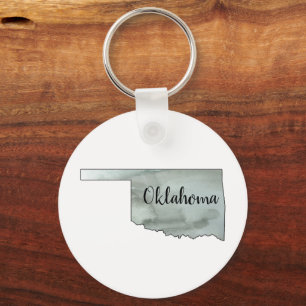Llavero Pintura de esquema de estado de Oklahoma