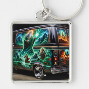 Llavero Pintura de fantasía del coche