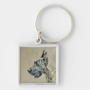 Llavero Pintura de gran dano (Brindle) - Arte original del