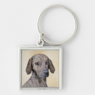 Llavero Pintura de lott - Arte de perro original lindo
