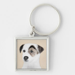 Llavero Pintura de Parson Jack Russell Terrier - Arte de P
