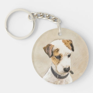 Llavero Pintura de Parson Jack Russell Terrier - Arte de P