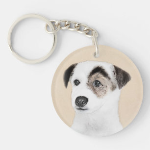 Llavero Pintura de Parson Jack Russell Terrier - Arte de P