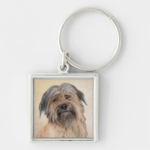 Llavero Pintura de pastor pirenaico - Arte de perro origin
