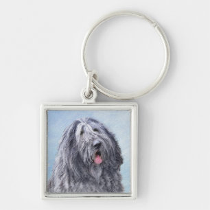 Llavero Pintura de perro pastor de Bergamasco - Perro orig