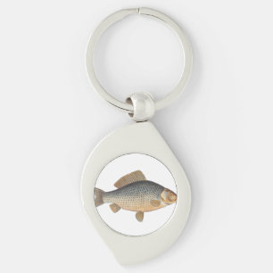Llavero pintura de pesca de carpa dibujo de agua dulce