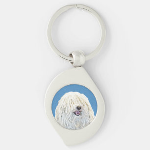 Llavero Pintura de puli - Arte de perro original lindo