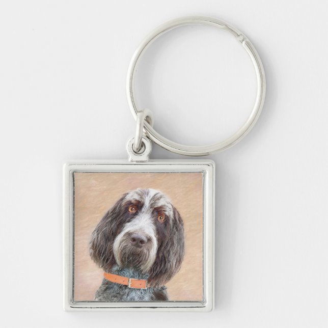 Llavero Pintura de Spinone Italiano - Arte de Perro Origin (Frente)