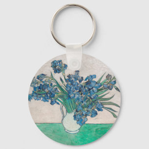 Llavero Pintura de Van Gogh Iris Vase Impresionismo