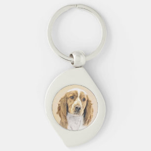 Llavero Pintura de Welsh Springer Spaniel - Arte original 