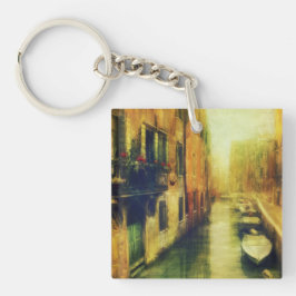 Llavero Pintura del Canal de Venecia Balcony