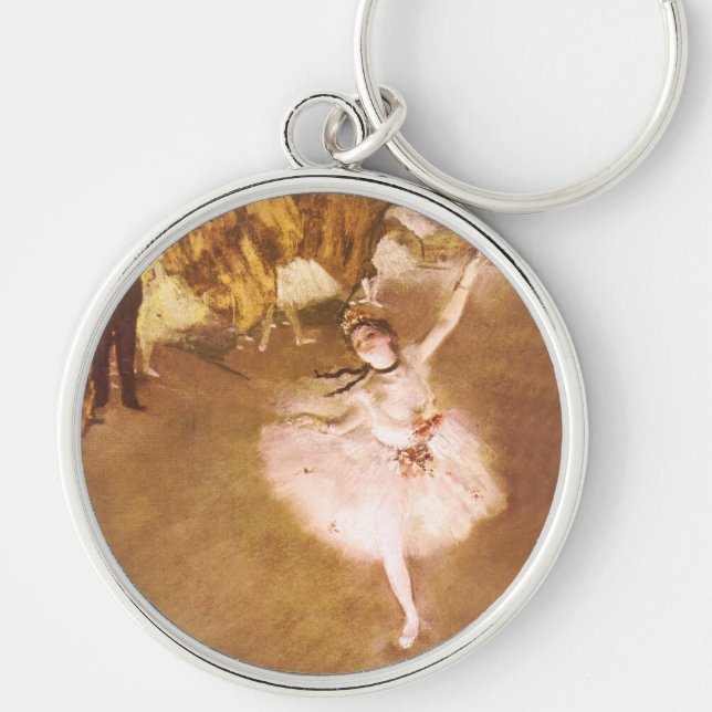 Llavero Pintura estelar de bailarina de ballet Degas (Frente)