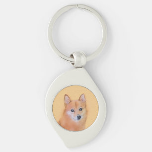 Llavero Pintura finlandesa de Spitz - Arte de perro origin