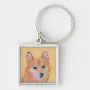 Llavero Pintura finlandesa de Spitz - Arte de perro origin
