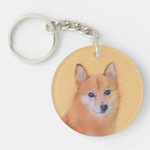 Llavero Pintura finlandesa de Spitz - Arte de perro origin