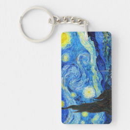 Llavero Pintura fresca de Vincent van Gogh de la noche