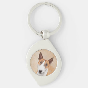 Llavero Pintura Miniatura de Bull Terrier - Cute Original 