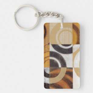 Llavero Pintura moderna con los modelos circulares