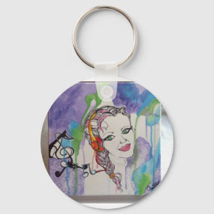 Llavero Pintura pegada amor del arte