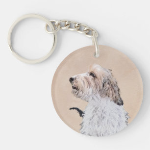 Llavero Pintura Petit Basset Griffon Vendéen - Arte de per