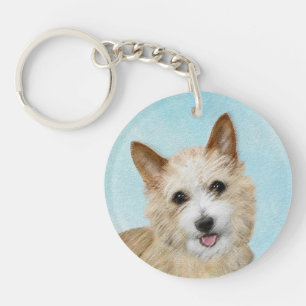 Llavero Pintura portuguesa de Podengo Pequeno - Arte origi