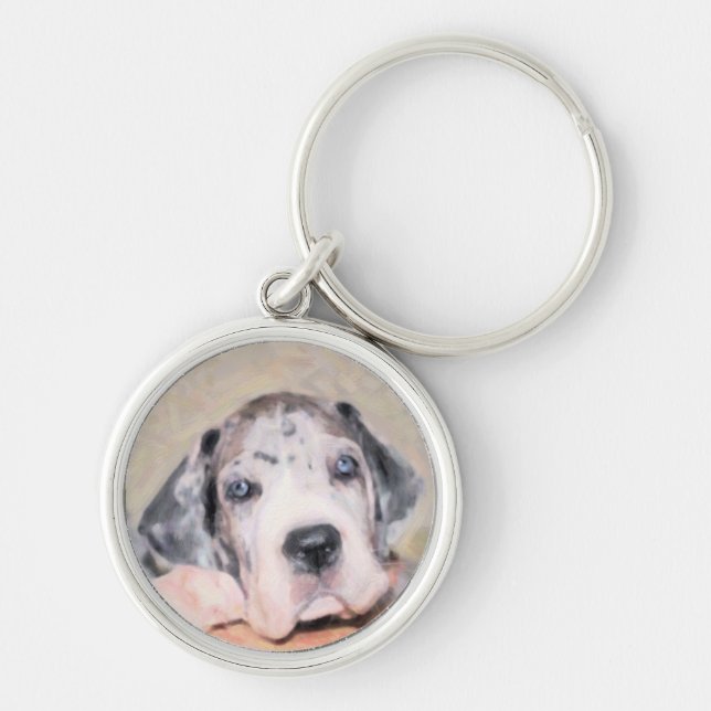 Llavero Pintura: Puppy Dane (Frente)