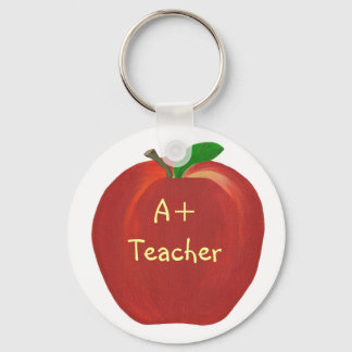 Llavero Pintura roja de Apple, encadenadores de profesores