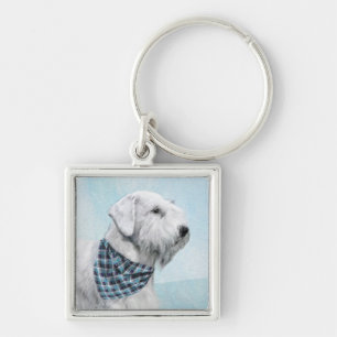 Llavero Pintura Sealyham Terrier - Arte Perro Original.
