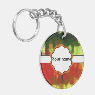 Llavero Pintura verde roja