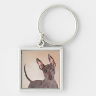 Llavero Pintura Xoloitzcuintli - Arte Perro Original Cuto