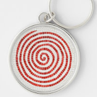 PINWHEEL MOSAIC Premium Round Keychain