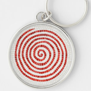 Llavero PINWHEEL MOSAIC Premium Round Keychain