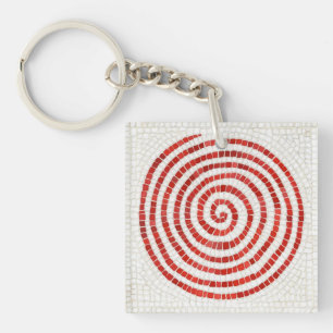 Llavero PINWHEEL MOSAIC Square Acrílico Keychain