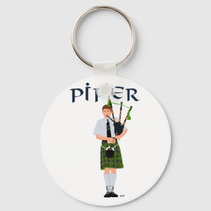 Llavero PIPER Cuadros Verdes