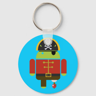 Llavero Pirata Android aplastando manzana
