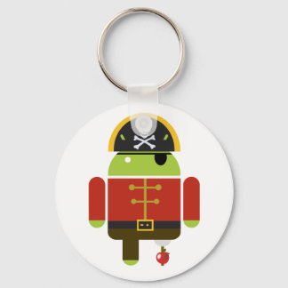 Llavero Pirata Android Aplastando Una Apple