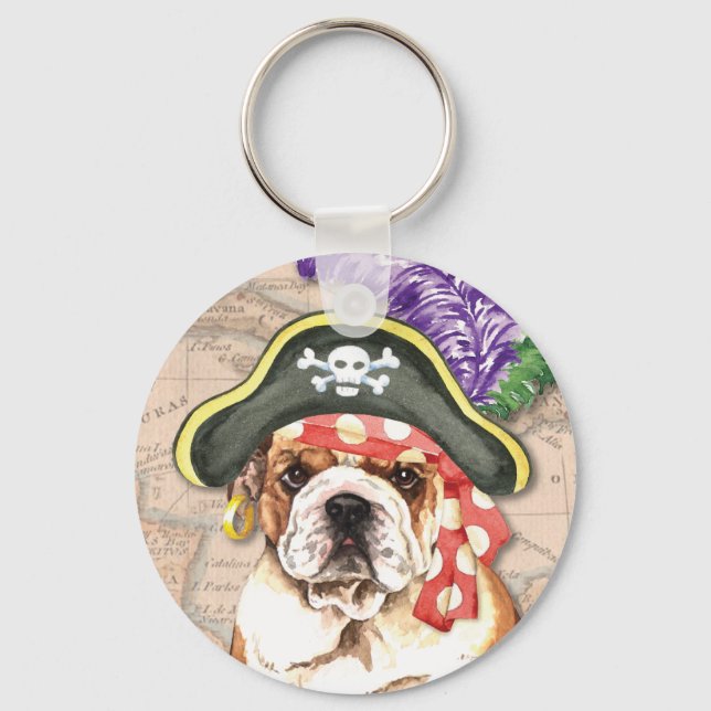 Llavero Pirata bulldog (Anverso)