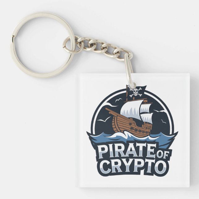 Llavero Pirata de Crypto (Frente)