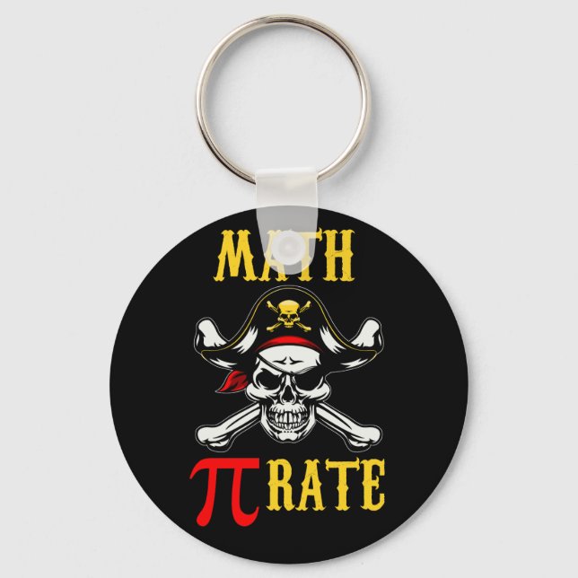 Llavero Pirata De La Tasa De Pi Day Math Pi (Anverso)