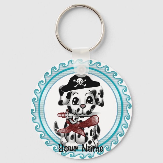 Llavero Pirata de perro cachorro  (Anverso)
