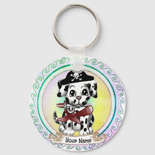 Llavero Pirata de perro cachorro  (Anverso)
