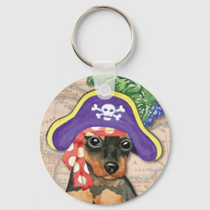 Llavero Pirata de Pinscher en miniatura