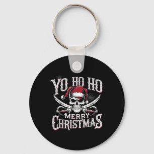 Llavero Pirata de vacaciones Yo Ho Ho Feliz Navidad Sombre