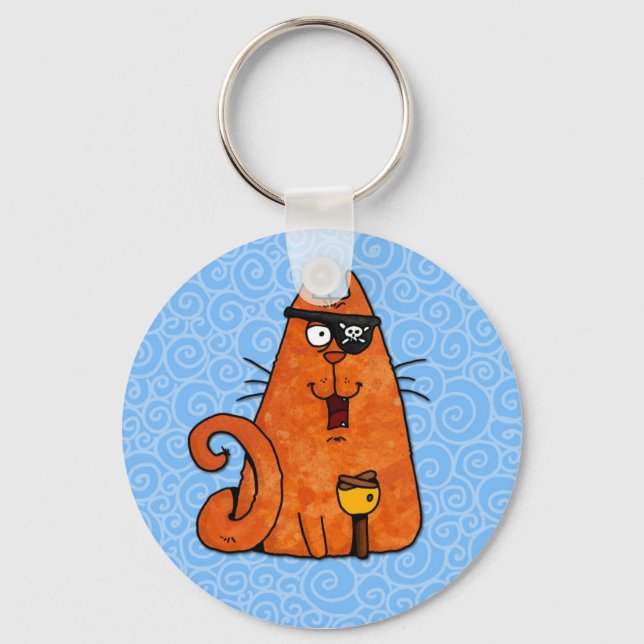 Llavero pirata gatito (Anverso)