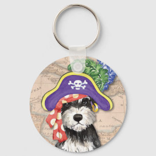Llavero Pirata Schnauzer en miniatura