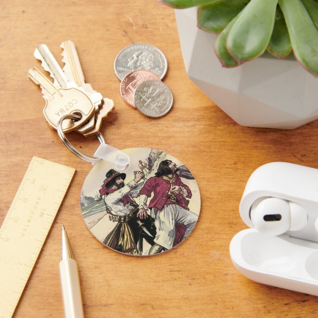 Llavero Piratas Antiguos, Duelo hasta la Muerte en la Play (Escritorio )