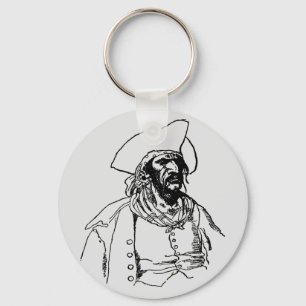 Llavero Piratas de época, un boceto bucanero de Howard Pyl