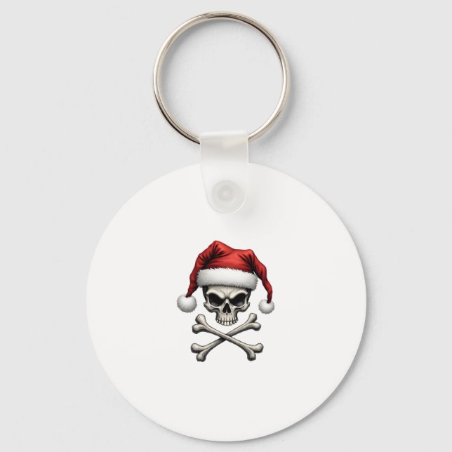 Llavero Pirate Christmas Skull & Crossbones Santa Hat. Got (Anverso)